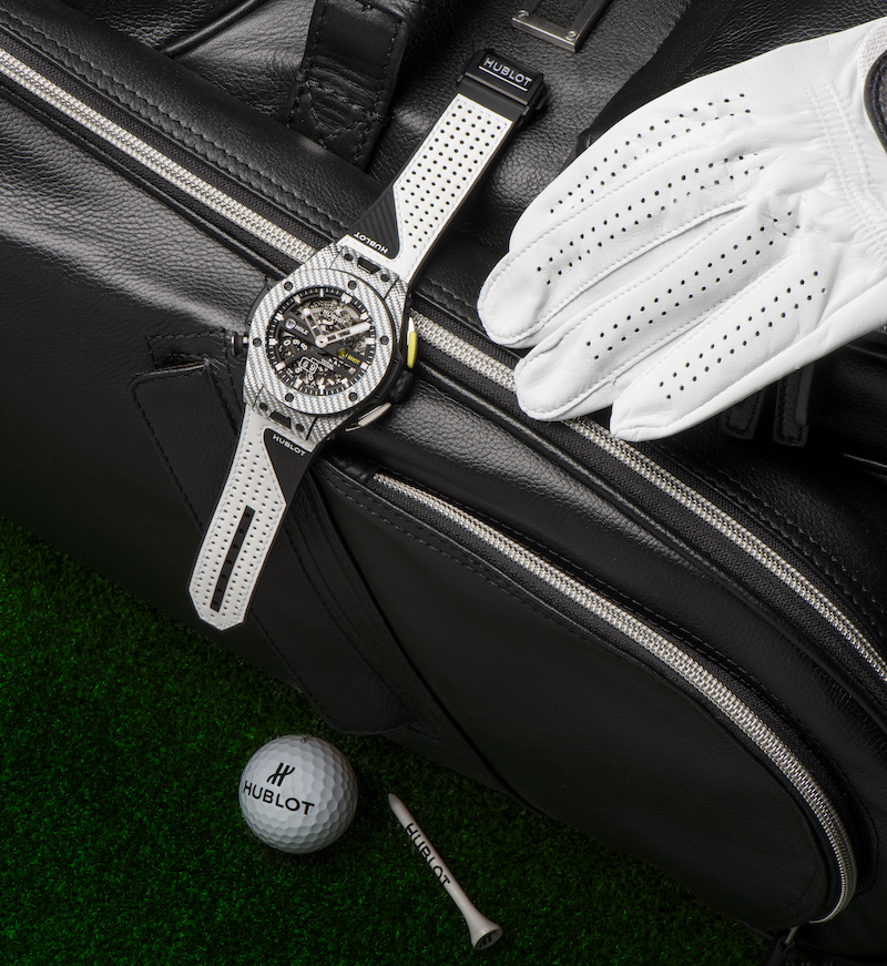 Хронограф Hublot Big Bang Unico Golf в 45 мм корпусе из углеродного волокна и материала Texalium