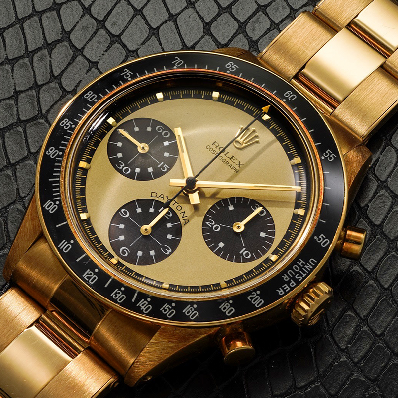 Хронограф Rolex Cosmograph Daytona Paul Newman Lemon Ref. 6264 в 37.5 мм корпусе из желтого золота