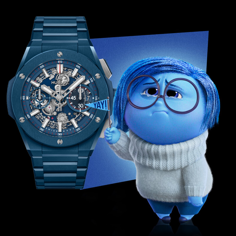 «Печаль» || Хронограф Hublot Big Bang Integral Blue Ceramic в 44 мм корпусе из синей керамики с функцией Flyback и указателем даты