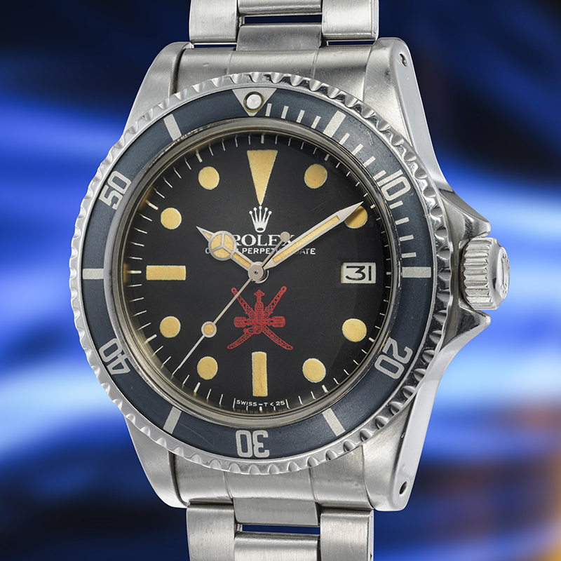 Часы Rolex Ref. 1665 Sea Dweller Khanjar в 40 мм стальном корпусе с указателем даты