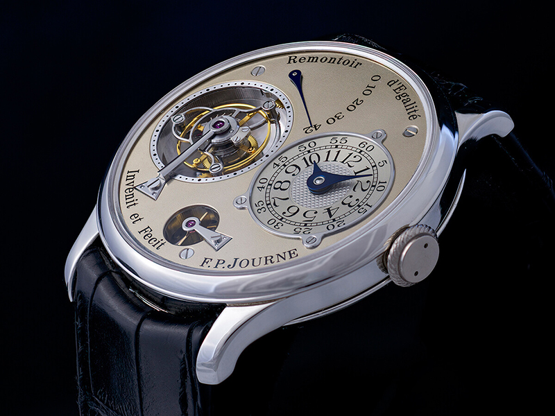 Часы F.P. Journe Tourbillon Souverain в 38 мм корпусе из платины с ремонтуаром постоянной силы