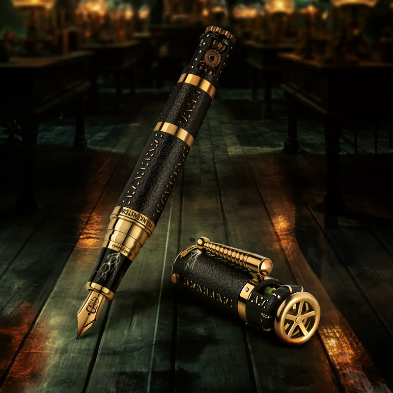  Перьевая ручка Montegrappa Frankenstein L.E. с отделкой латунью и смолой. Ограниченная серия: 230 шт. 