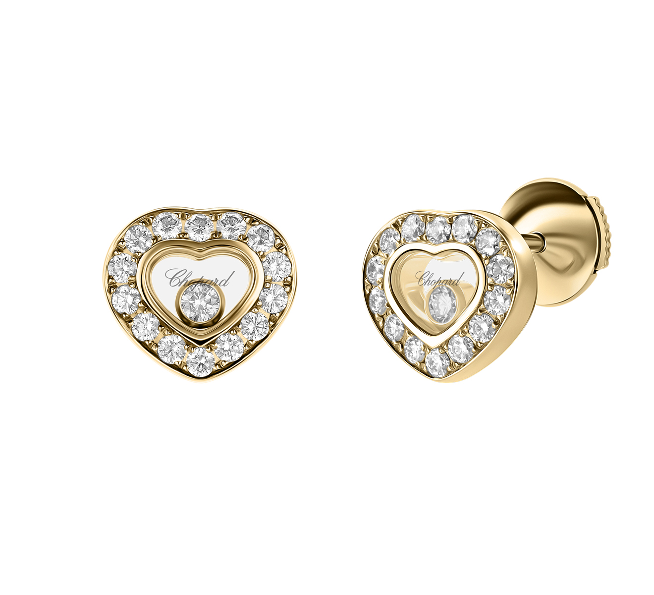 Серьги Icons Heart Chopard Happy Diamonds 831084-0001 - фото 2 – Mercury