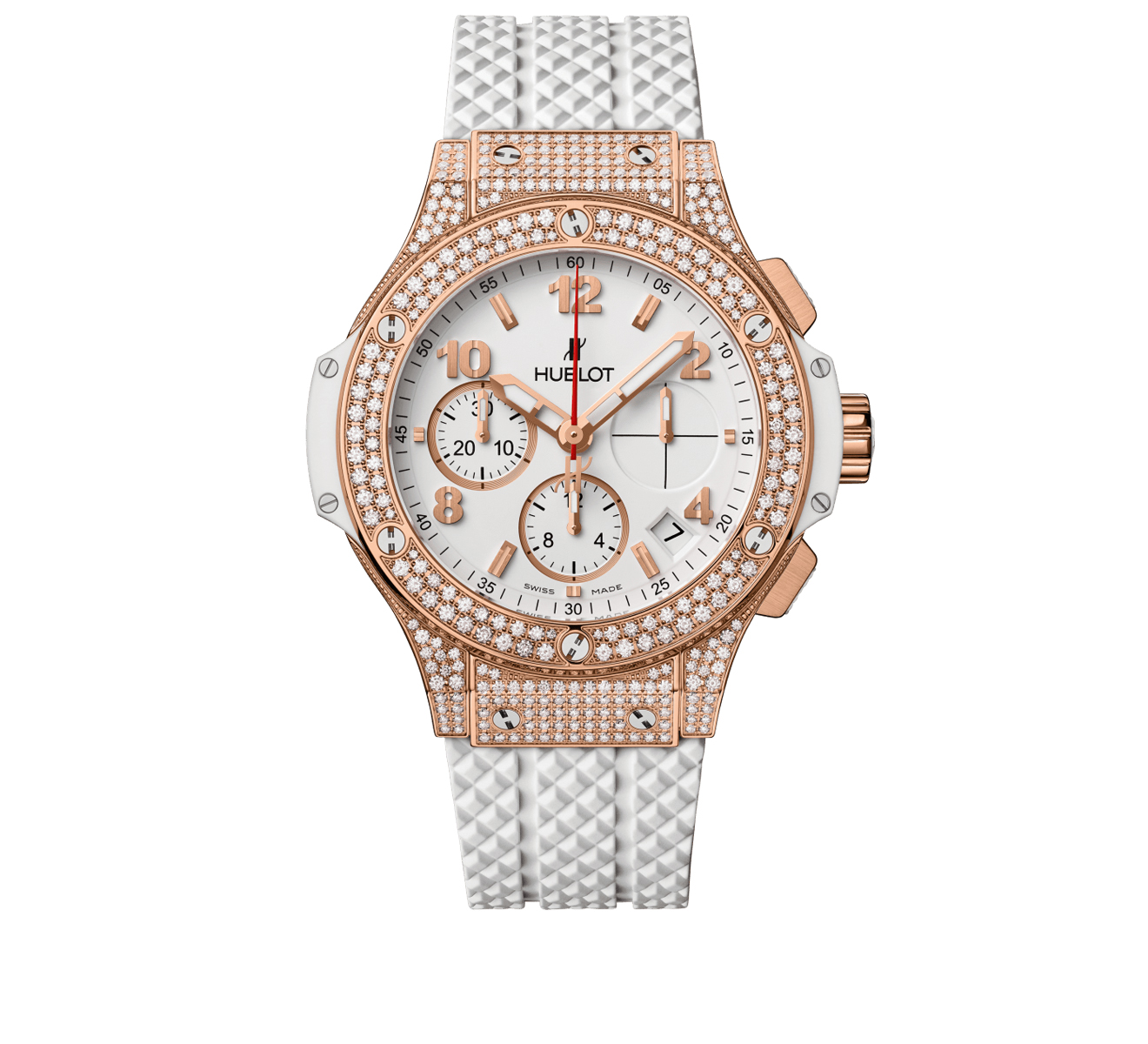 Часы Gold White Pave HUBLOT Big Bang 341.PE.230.RW.174 - фото 1 – Mercury