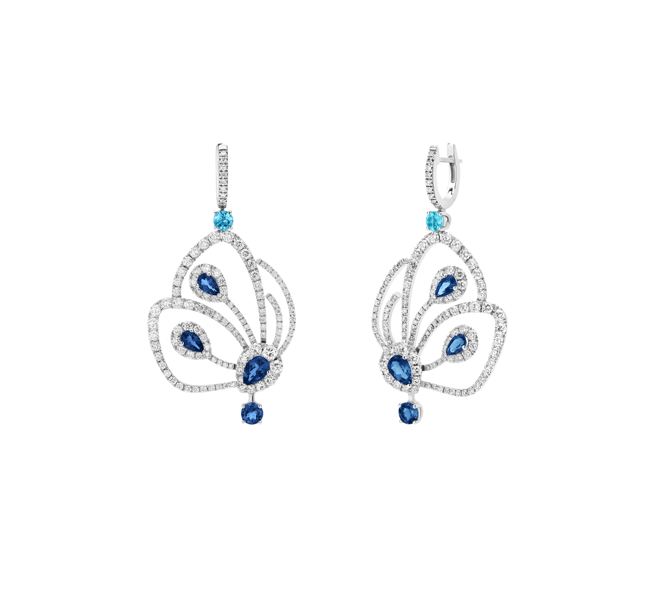 Серьги Jacob&Co Papillon 91636801 - фото 2 – Mercury