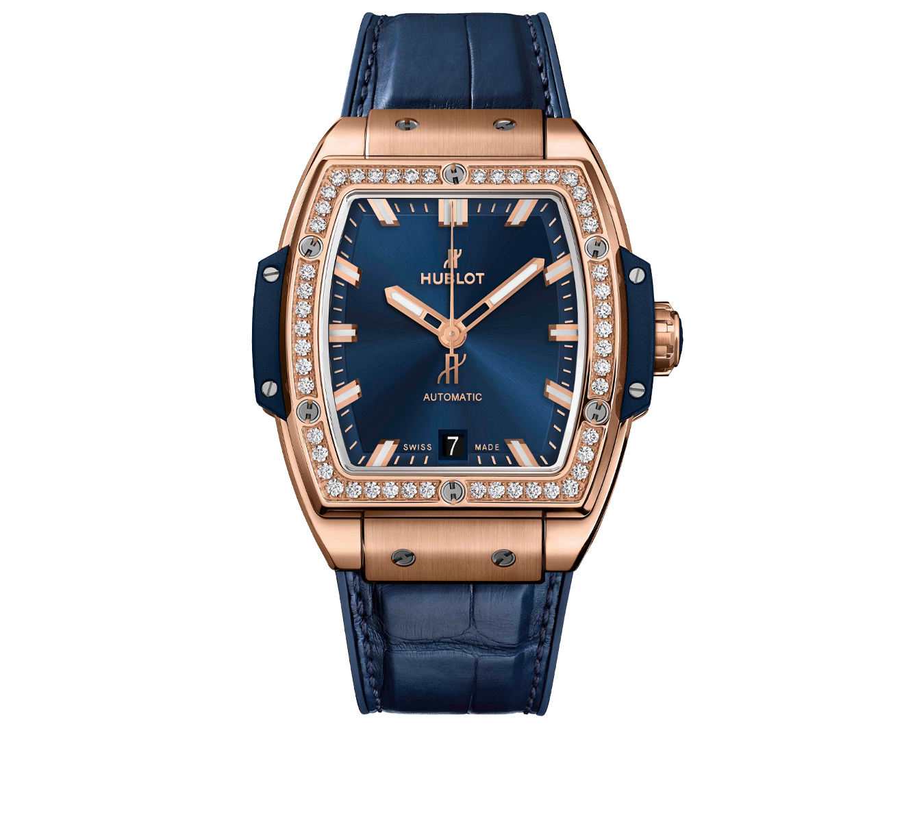 Часы King Gold Blue Diamonds HUBLOT Spirit of Big Bang 665.OX.7180.LR.1204 - фото 1 – Mercury