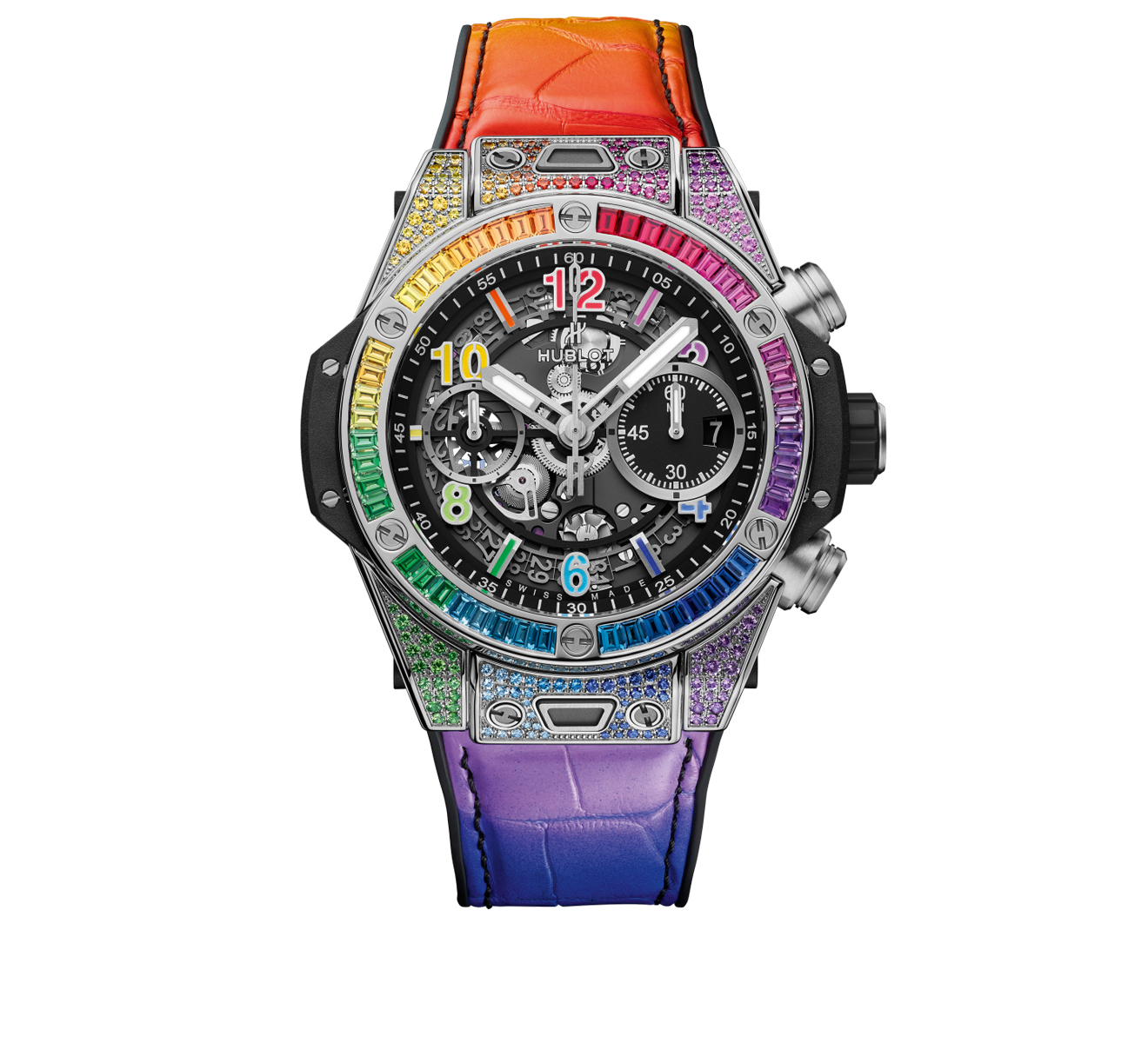 Часы Unico Titanium Rainbow HUBLOT Big Bang 441.NX.1117.LR.0999 - фото 1 – Mercury