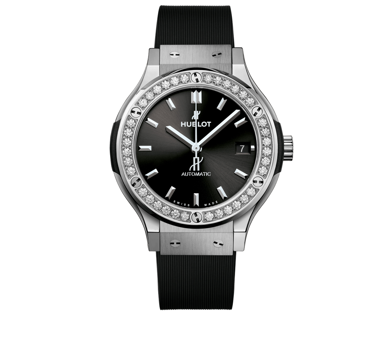 Часы Titanium Diamonds HUBLOT Classic Fusion 565.NX.1470.RX.1204 - фото 1 – Mercury