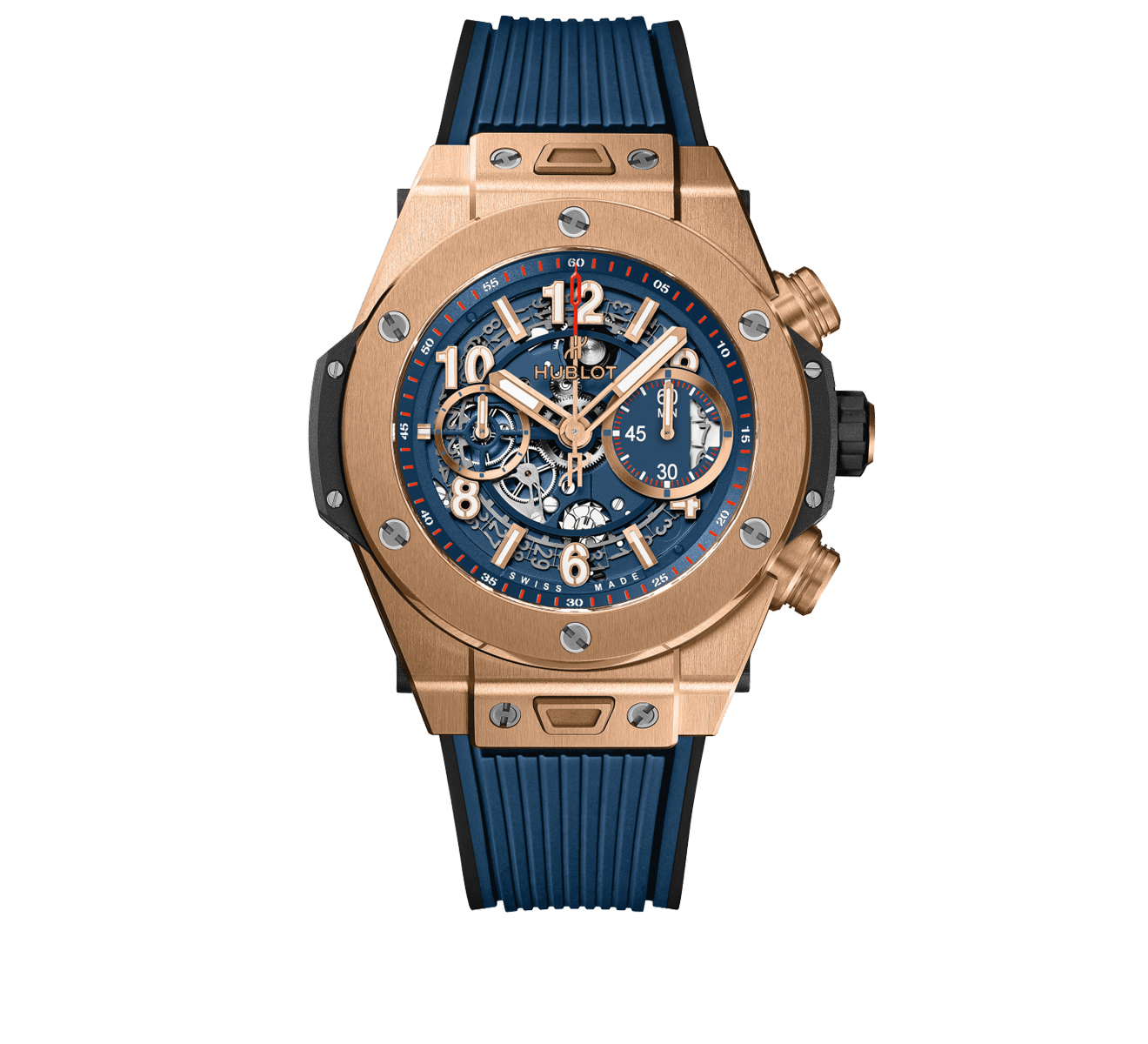 Часы Unico King Gold Blue HUBLOT Big Bang 441.OX.5189.RX - фото 1 – Mercury