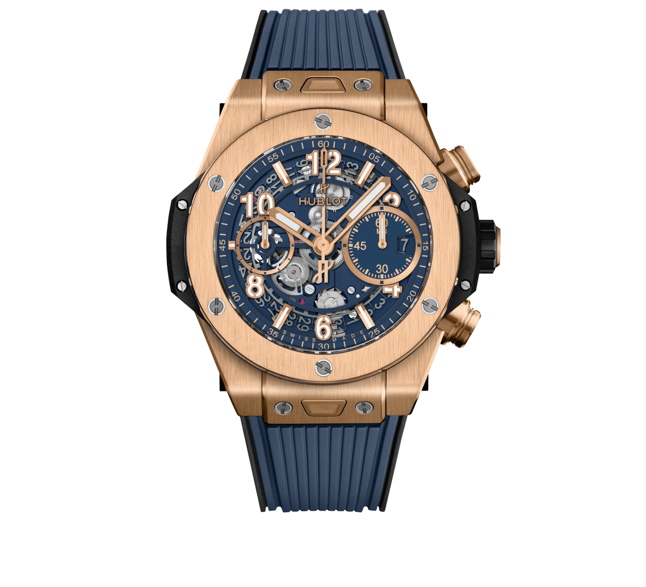 Часы Unico King Gold Blue HUBLOT Big Bang 441.OX.5181.RX - фото 1 – Mercury