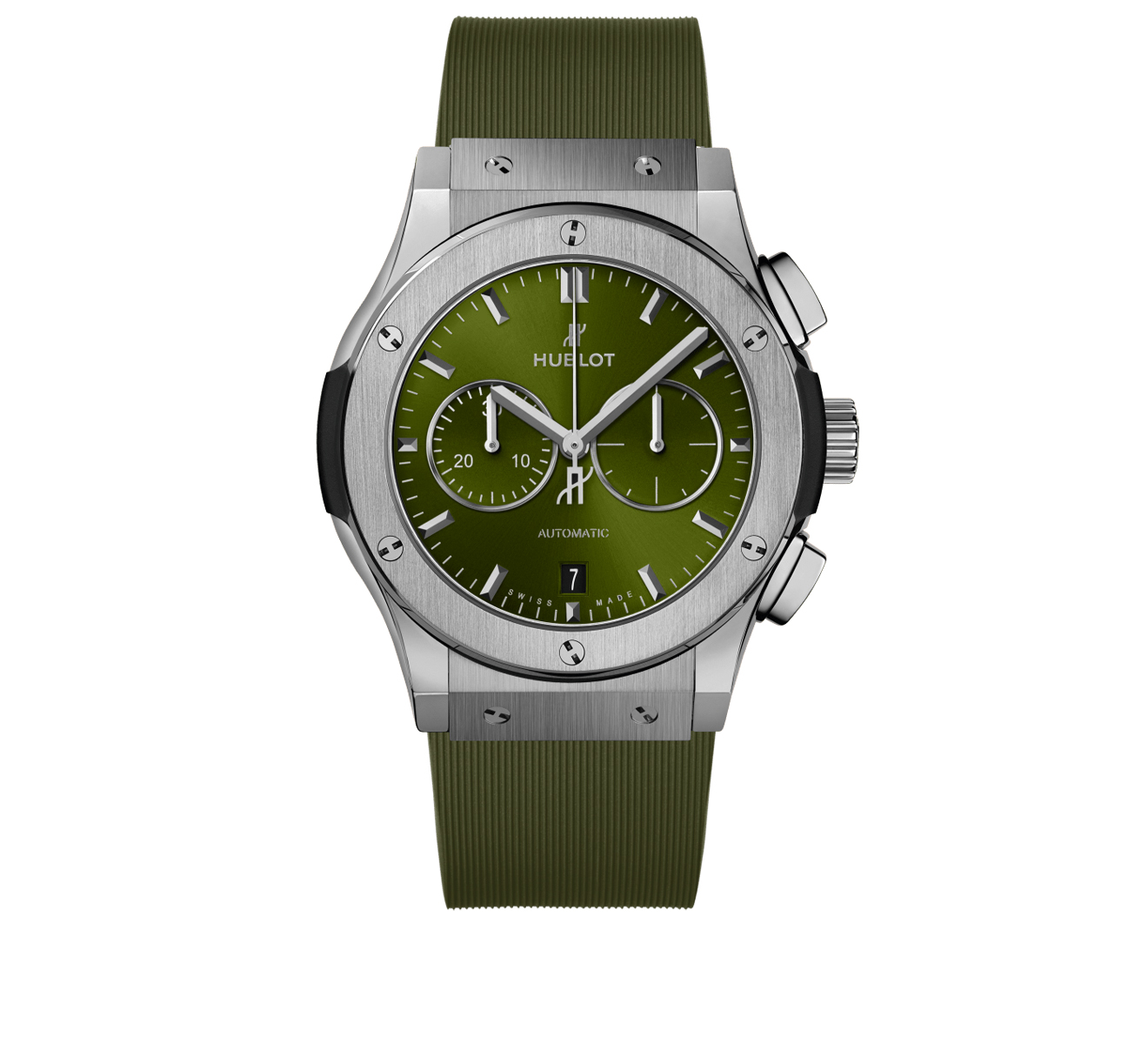 Часы Chronograph Titanium Green HUBLOT Classic Fusion 541.NX.8970.RX - фото 1 – Mercury