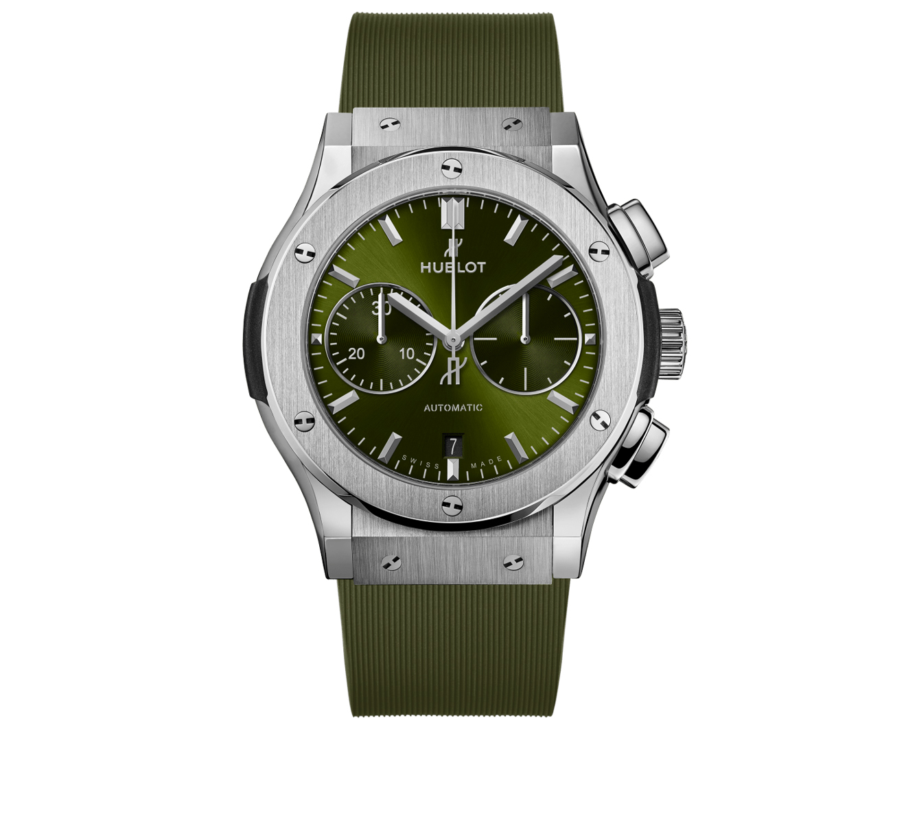 Часы Chronograph Titanium Green HUBLOT Classic Fusion 521.NX.8970.RX - фото 1 – Mercury