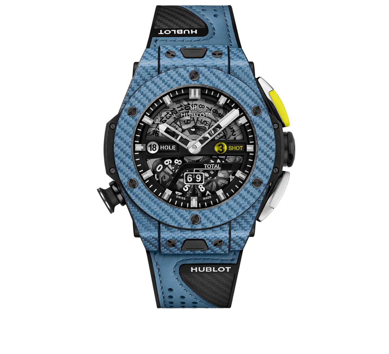 Часы Unico Golf Sky Blue Carbon HUBLOT Big Bang 416.YE.1120.VR - фото 1 – Mercury