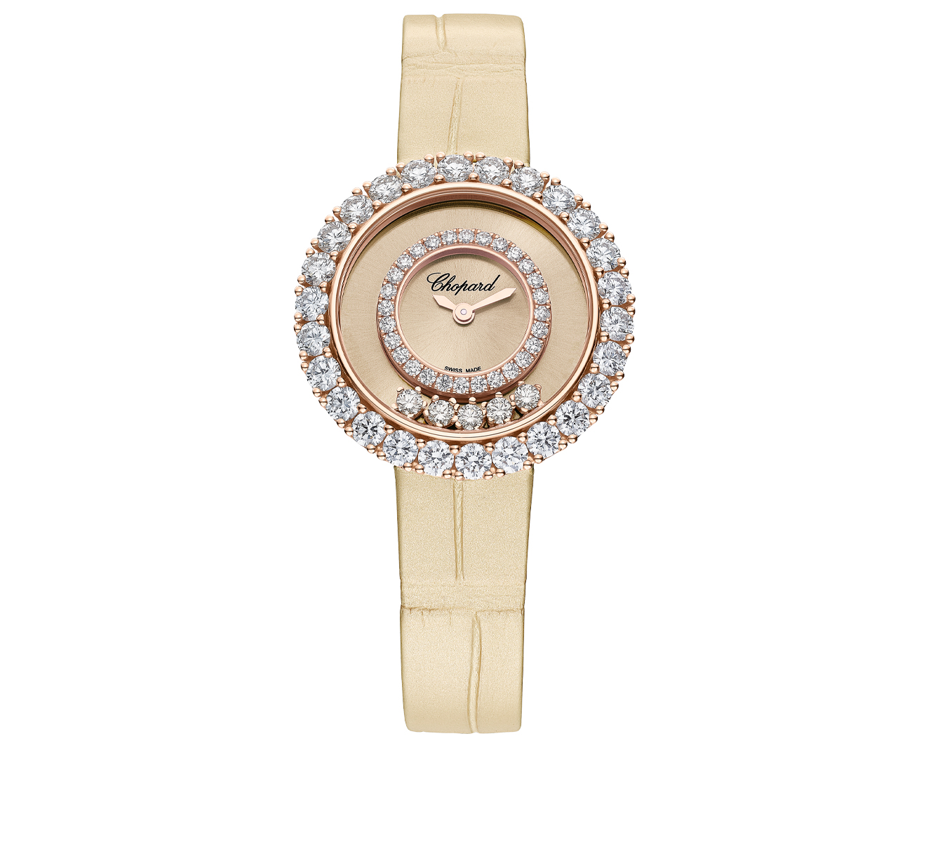 Часы Icons Round Chopard Happy Diamonds 205369-5002 - фото 1 – Mercury