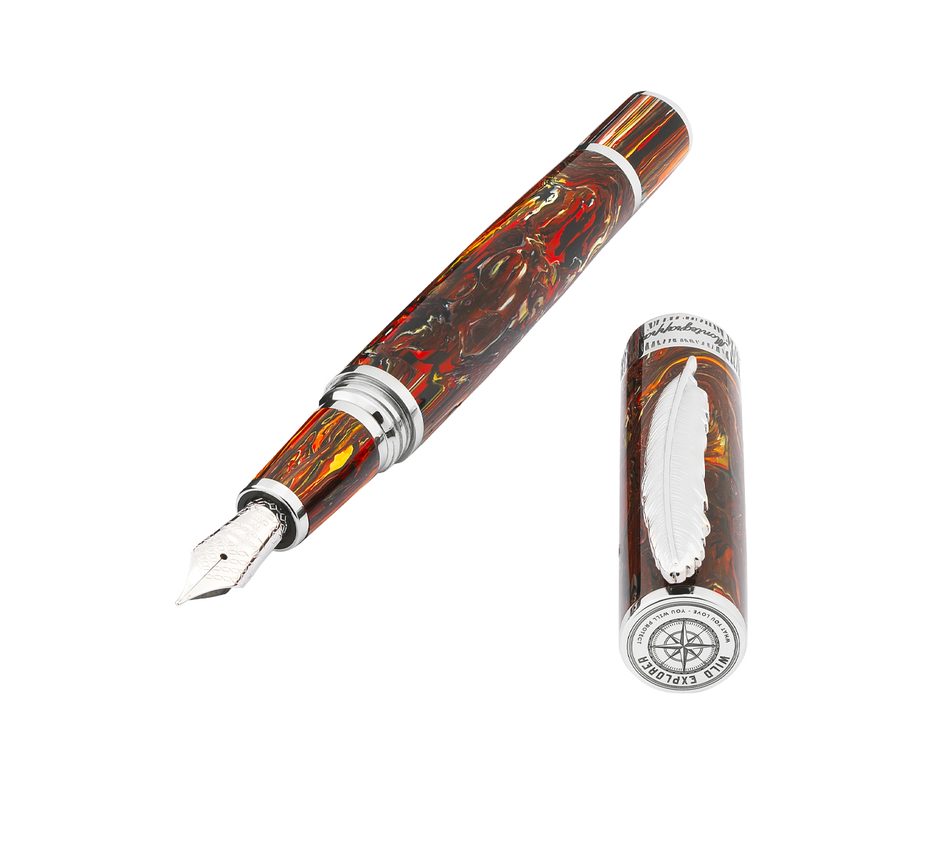 Перьевая ручка Savannah Sunset Montegrappa Wild Explorer ISWDR3SA - фото 3 – Mercury