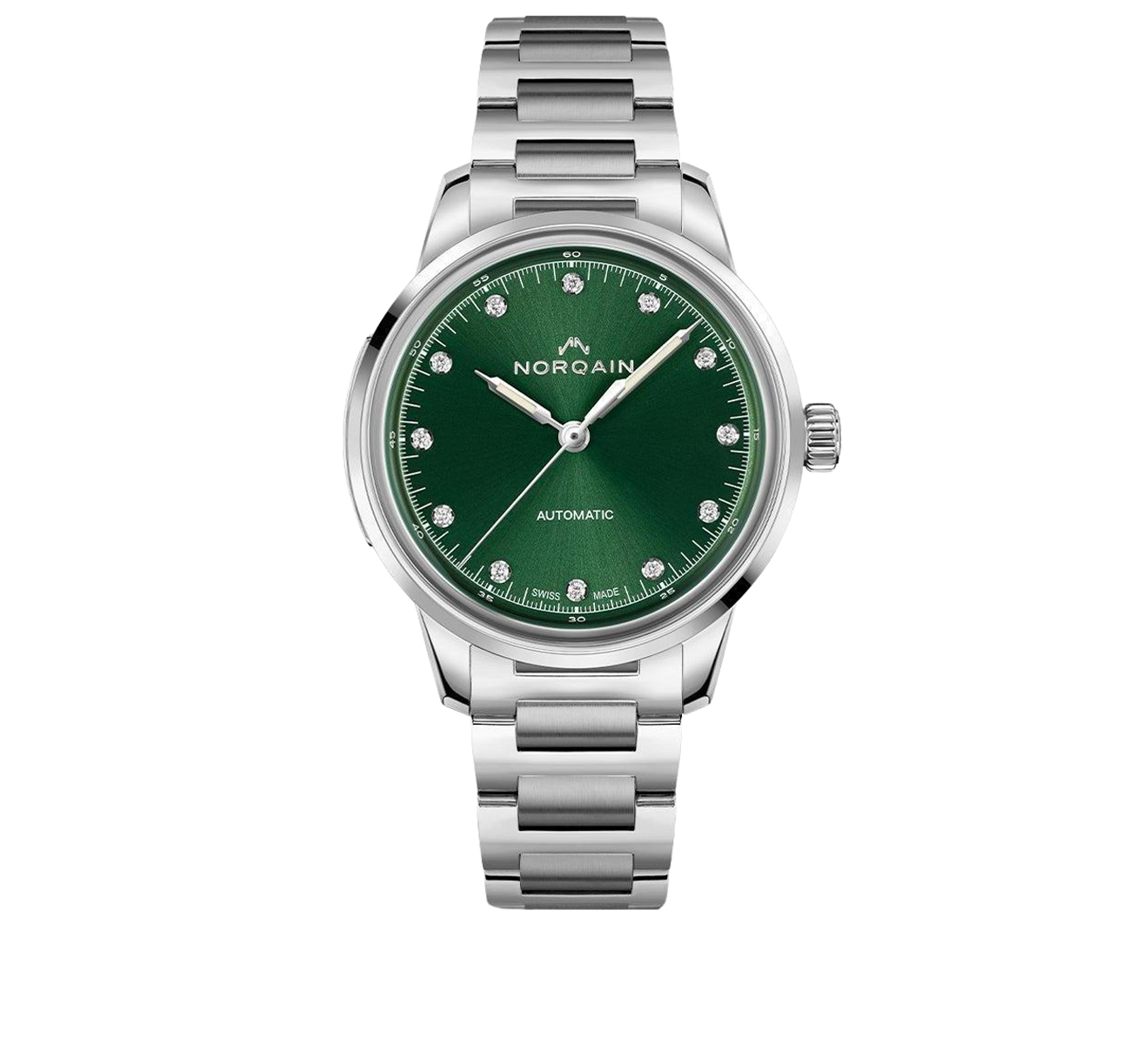 Часы Freedom 60 Emerald Green Diamond NORQAIN Freedom N2001SA/E20D/203S - фото 1 – Mercury