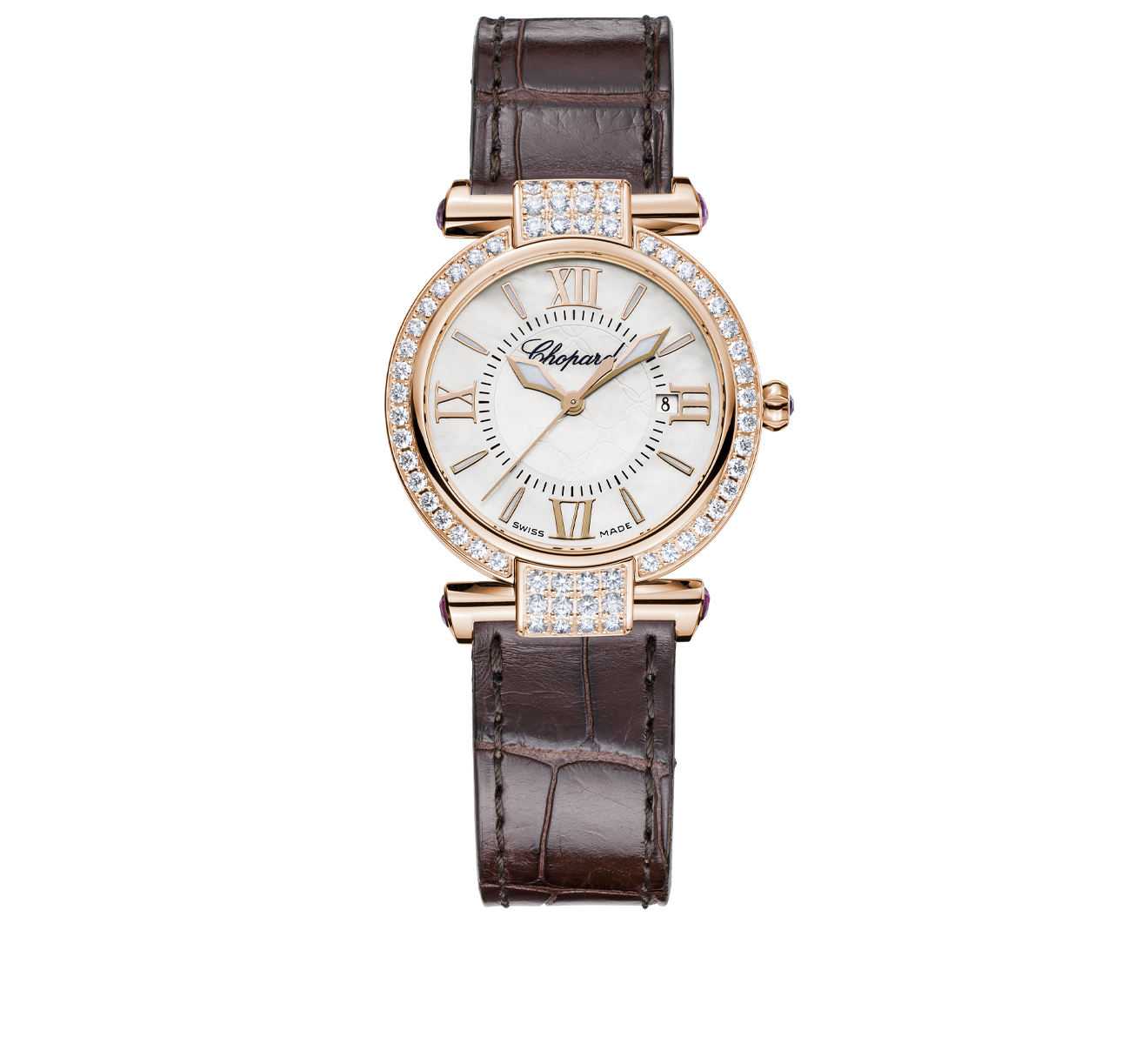 Rose Gold Date Diamond Chopard Imperiale 384238 5003 28 Mercury