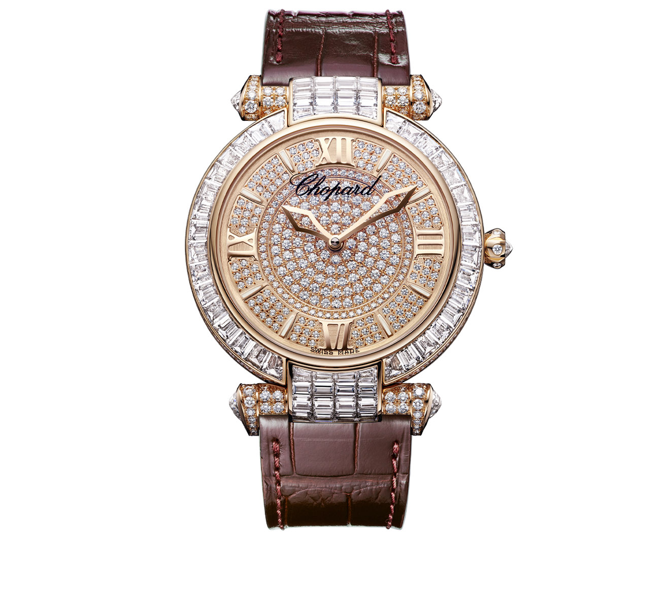 Rose Gold Pave Chopard Imperiale 384239 5003 40