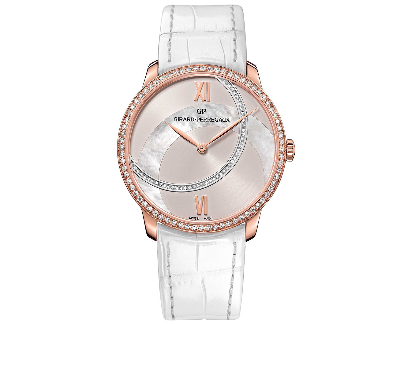 Rose Gold Pearl Silver GIRARD PERREGAUX 1966 49525D52ABD2