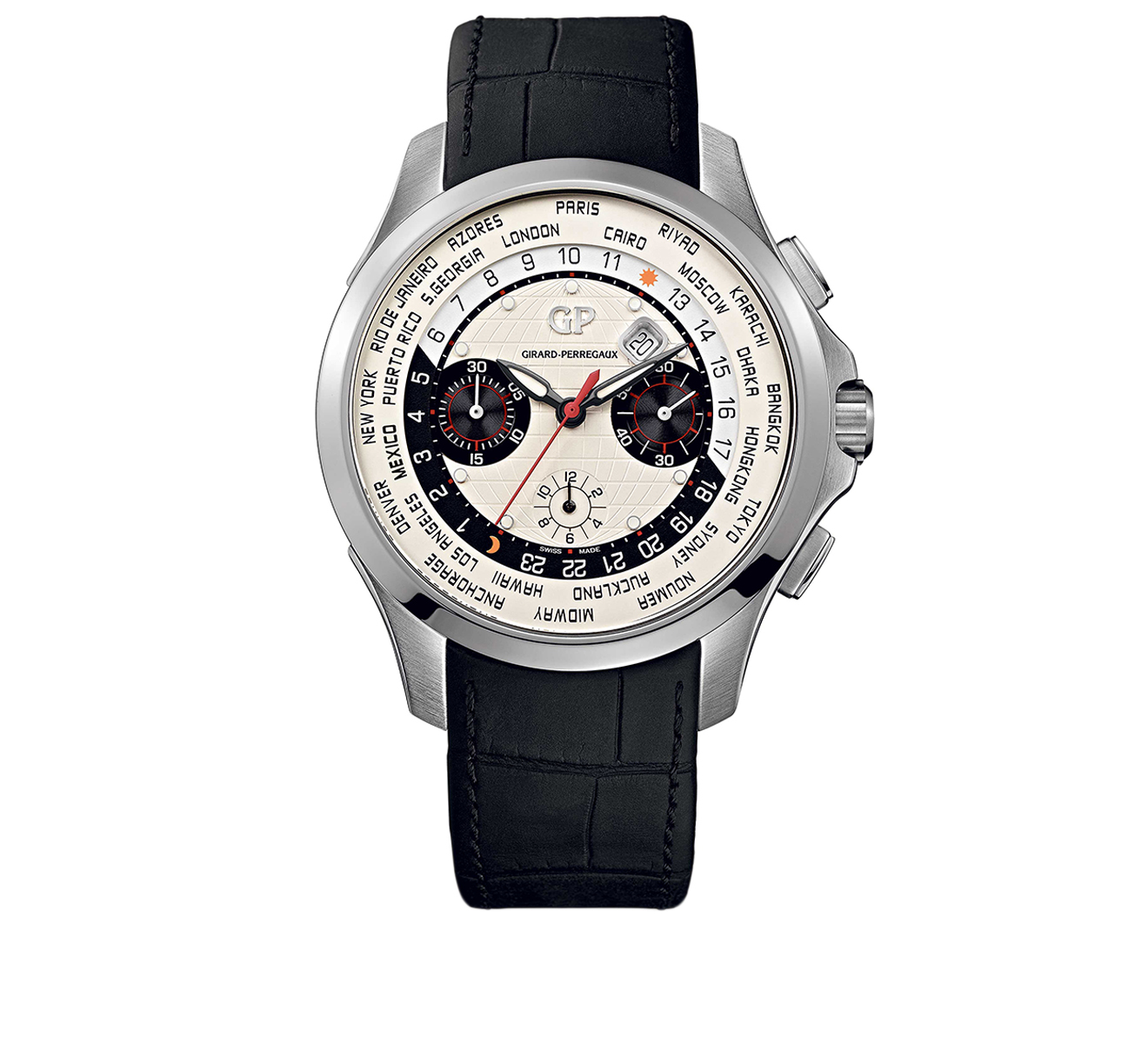 WW.TC Steel GIRARD PERREGAUX Traveller 49700 11 131 BB6C 44