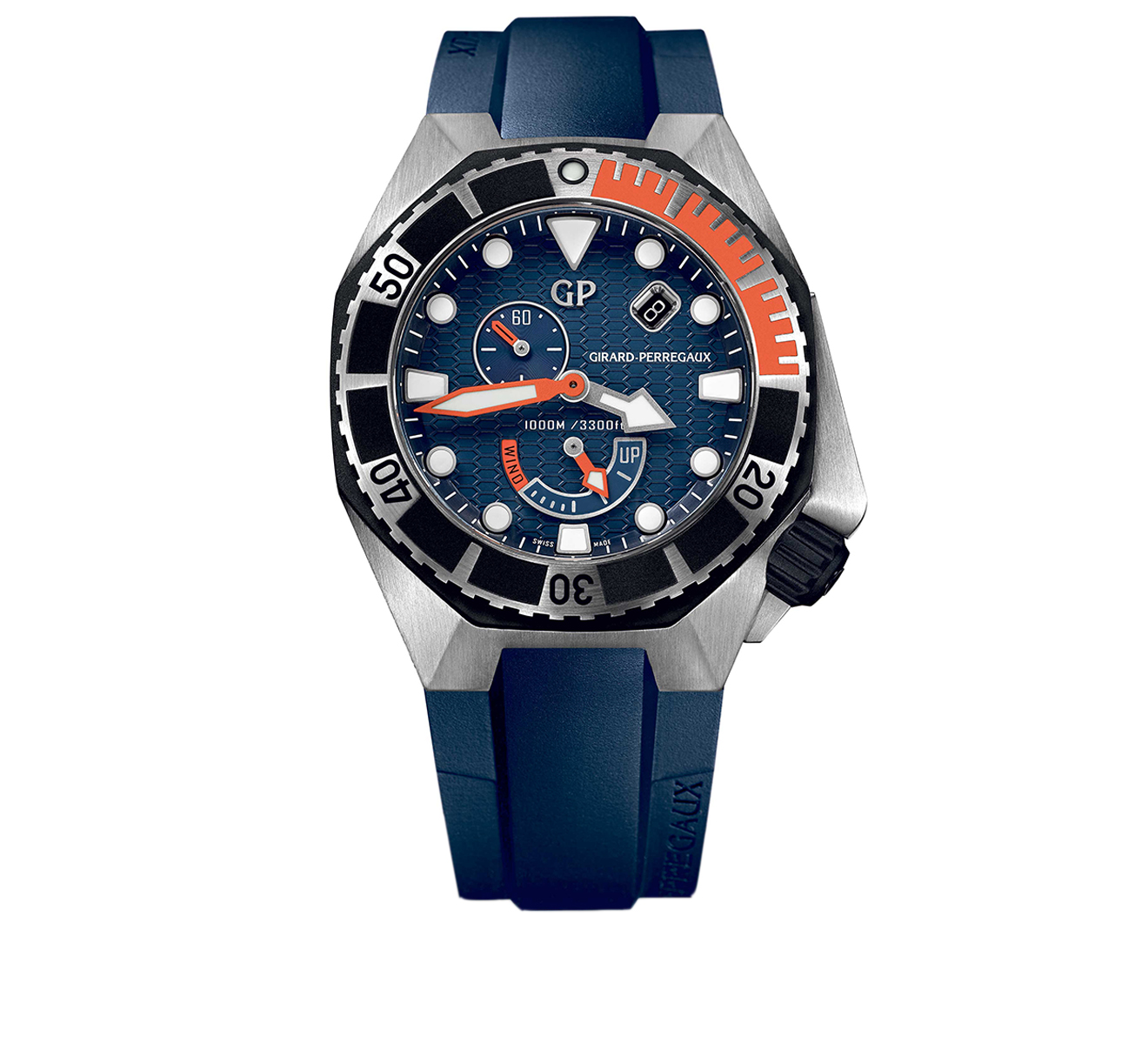 Steel Blue GIRARD PERREGAUX Sea Hawk 49960 19 431 FK4A 44