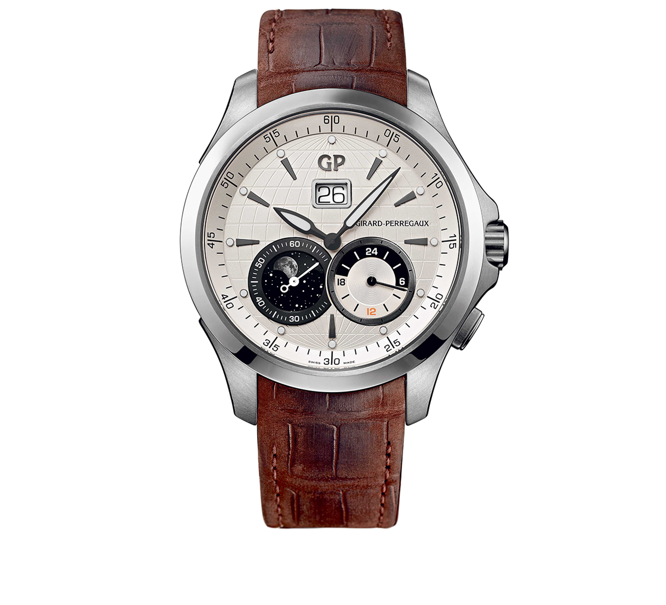 Moon Phases Dual Time GMT GIRARD PERREGAUX Traveller 49655