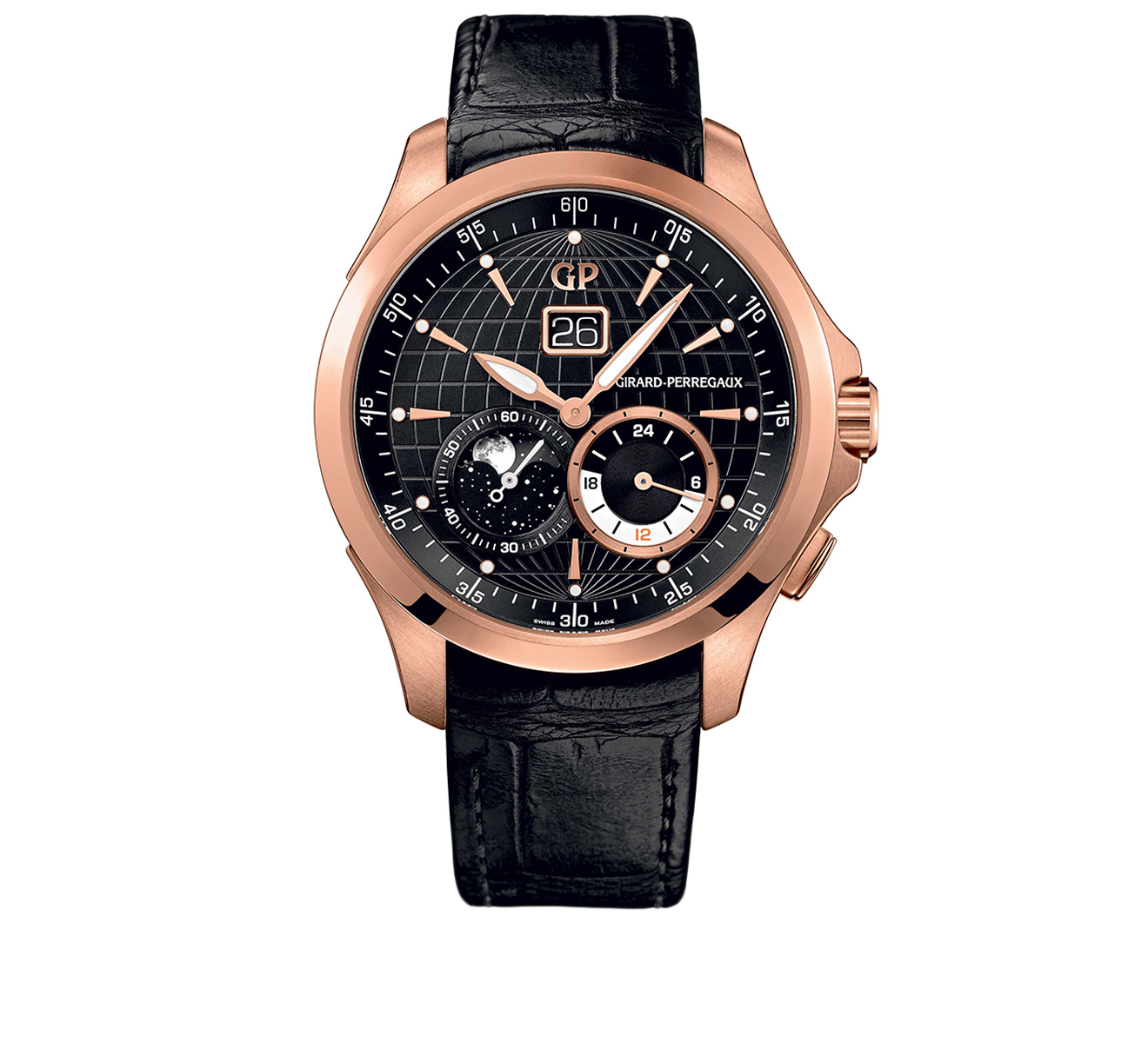 Moon Phases Dual Time GMT GIRARD PERREGAUX Traveller 49655