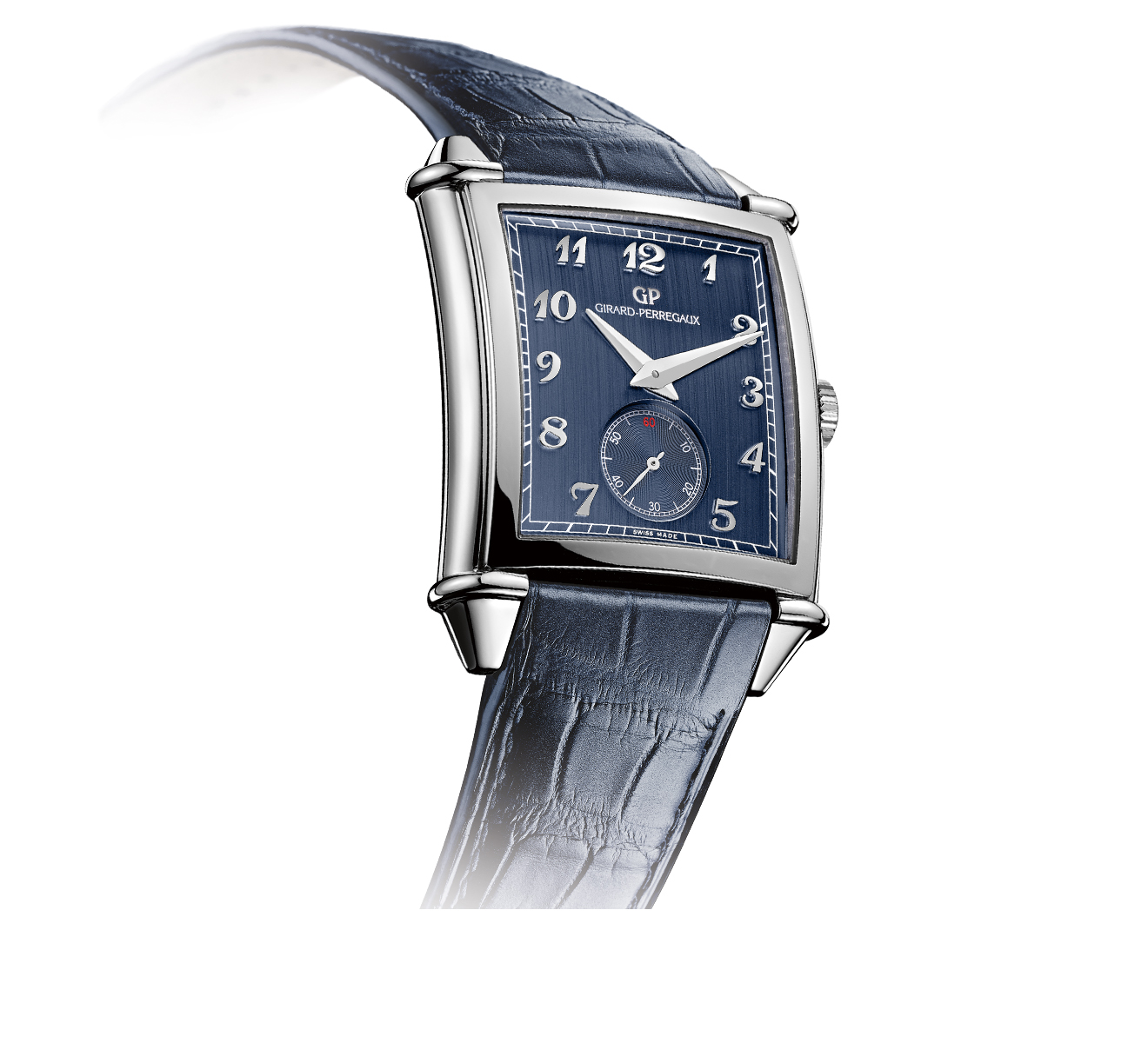 XXL Steel Small Seconds Blue GIRARD PERREGAUX Vintage 1945