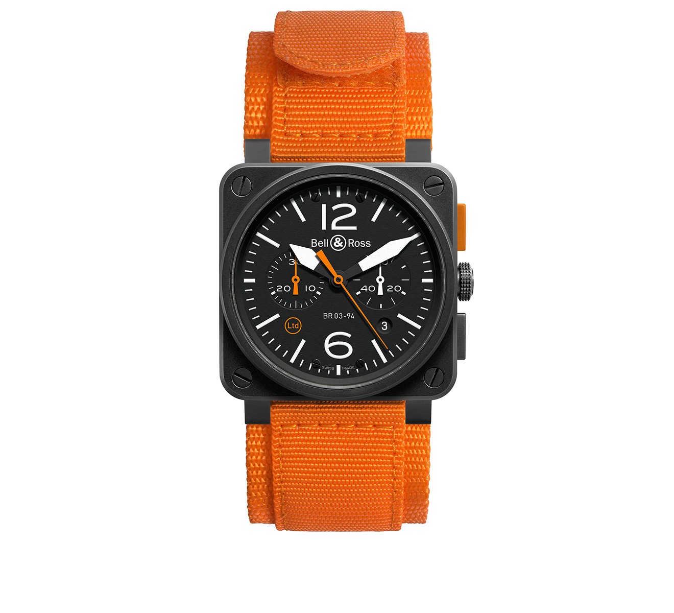 Carbon Orange Bell Ross BR 03 BR0394 O CA 42