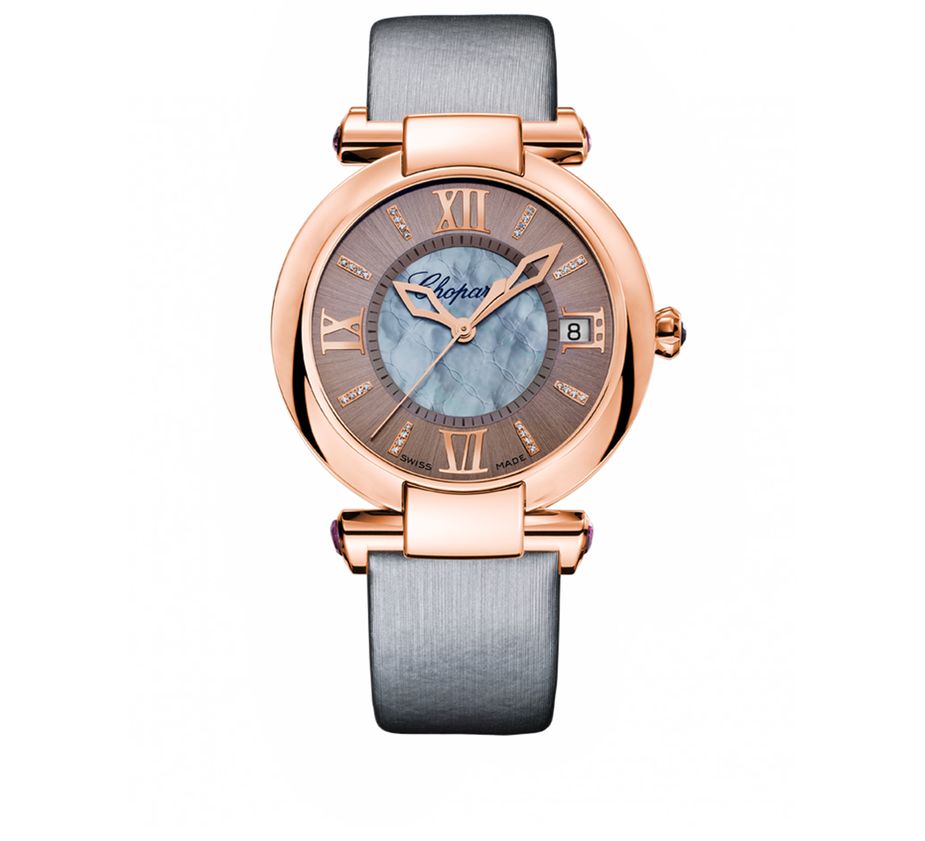 Rose Gold Date Grey Chopard Imperiale 384822 5005 36