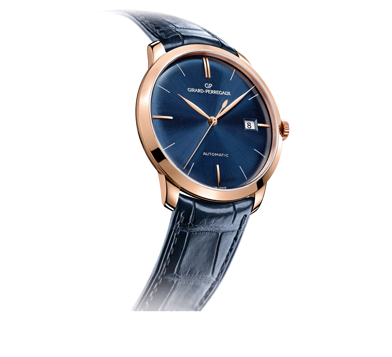 Rose Gold Date Blue GIRARD PERREGAUX 1966 49527 52 431 BB4A