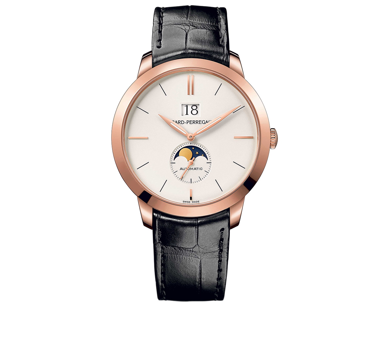 Rose Gold Moon Phase White GIRARD PERREGAUX 1966 49546 52 131