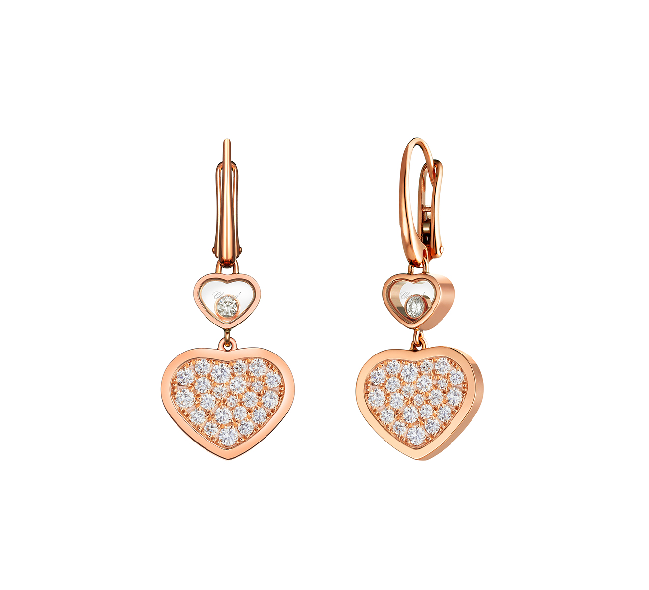 Серьги Chopard Happy Hearts