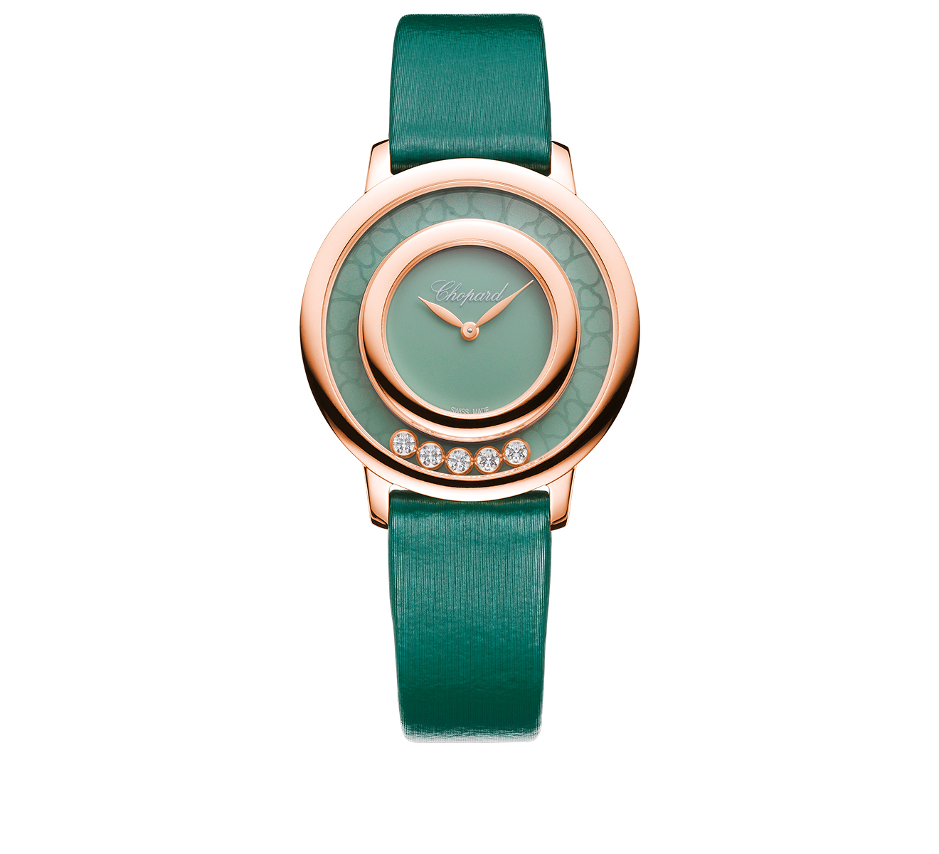 Happy Diamonds Icons Round Green Agate Chopard Happy Diamonds