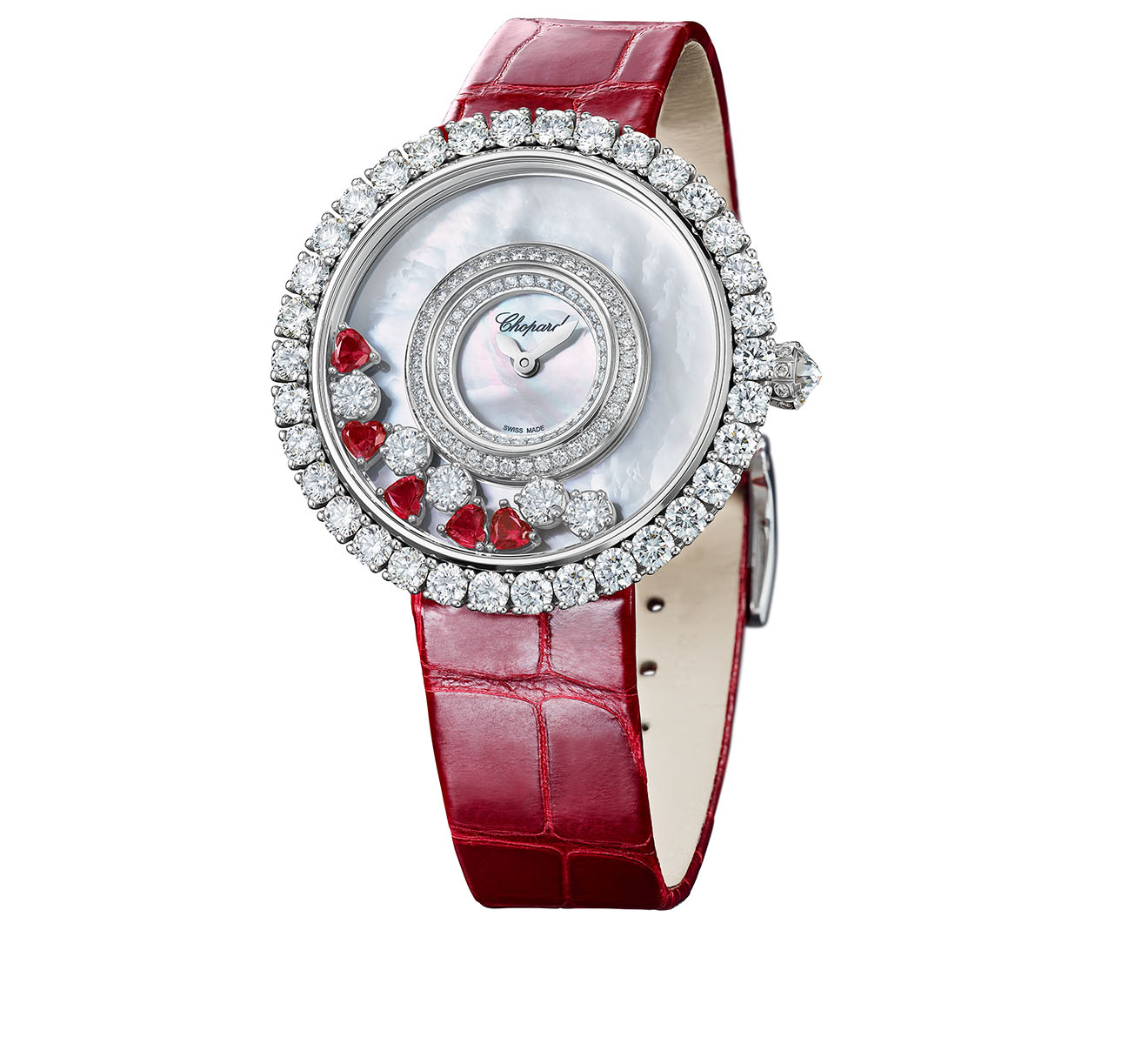 Happy Diamonds Icons Round Ruby Heart Chopard Happy Diamonds