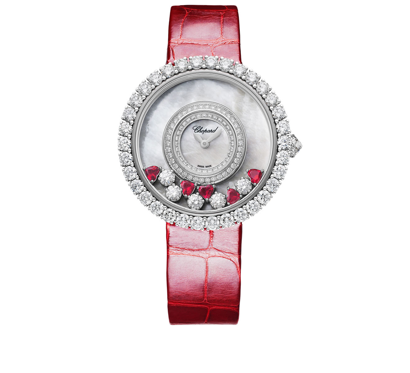 Happy Diamonds Icons Round Ruby Heart Chopard Happy Diamonds