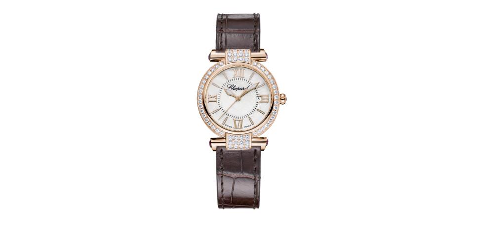 Rose Gold Date Diamond Chopard Imperiale 384238 5003