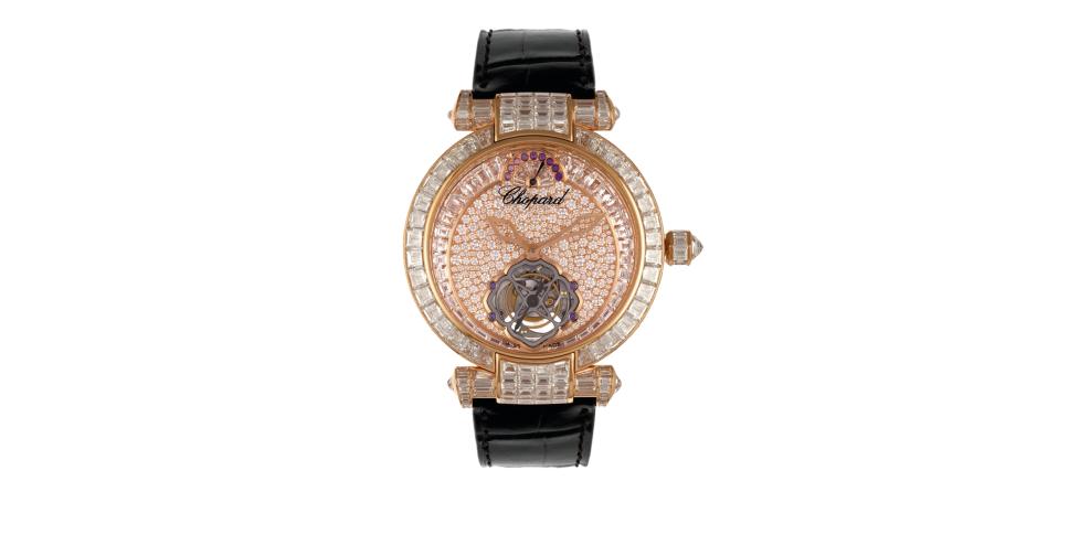 Rose Gold Tourbillon Diamond Chopard Imperiale 384250