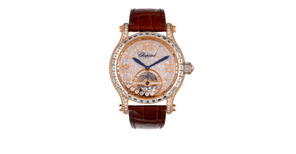 Happy Sport Tourbillon Rose Gold Chopard Happy Diamonds