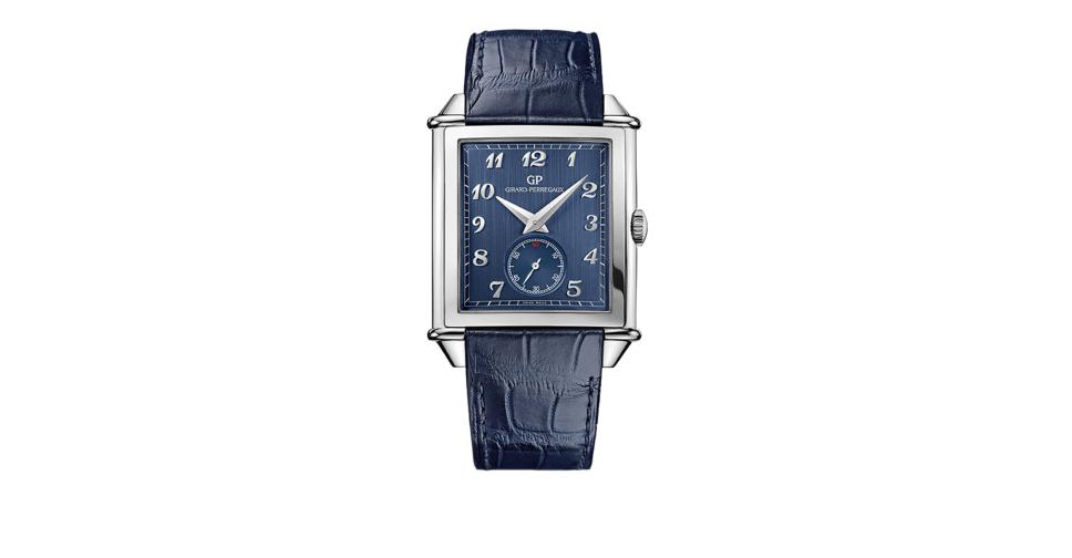 XXL Steel Small Seconds Blue GIRARD PERREGAUX Vintage 1945