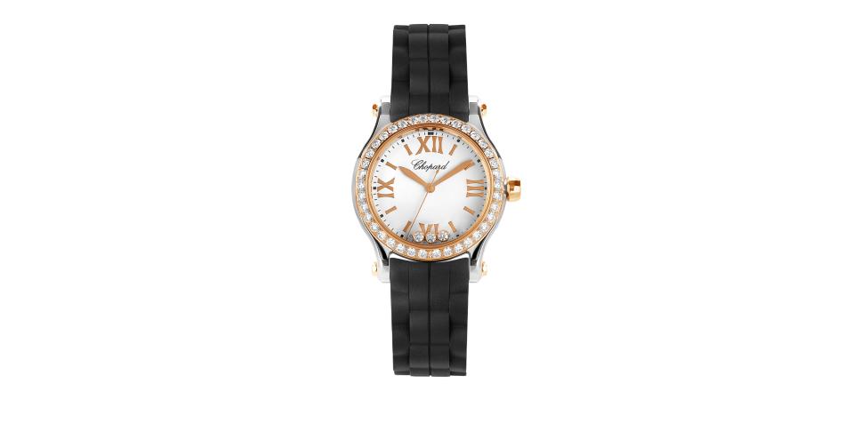 Happy Sport Steel Rose Gold Diamond Chopard Happy Sport