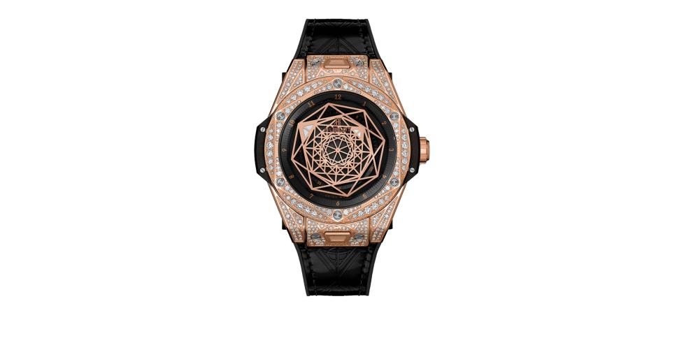 Hublot big bang sang shop bleu king gold pave