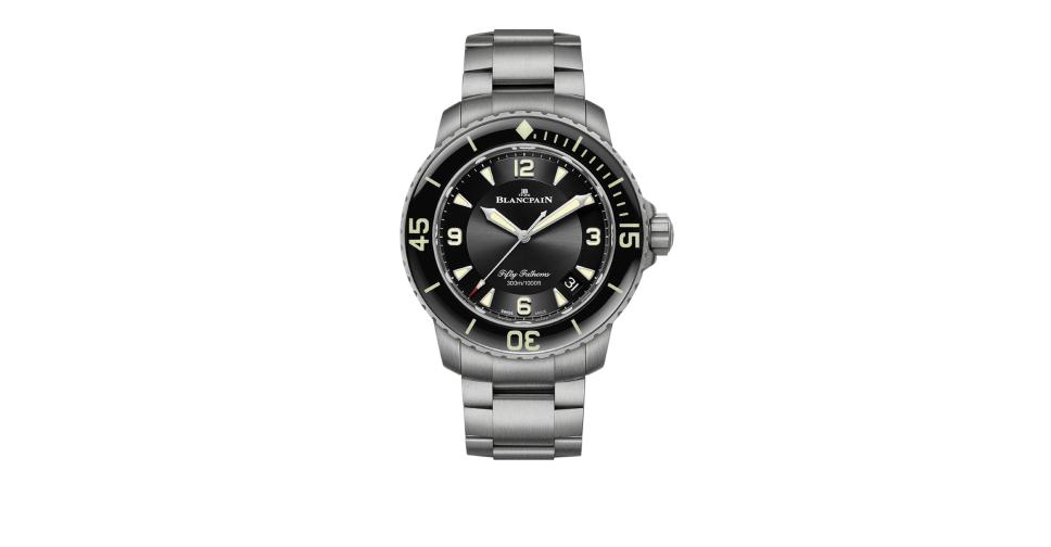 Blancpain fifty fathoms 5015 titanium best sale