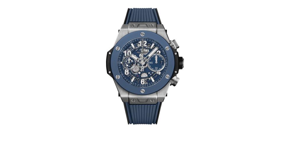 Unico Titanium Blue Ceramic HUBLOT Big Bang 441.NL.5171.RX 42 Mercury